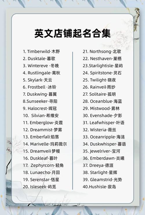 如何从入门到精通，为独立站店铺取一个完美的英文名？