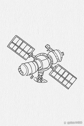 如何绘制专业又简单的独立空间站简笔画？