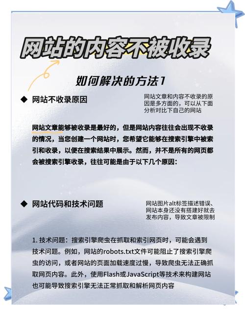 如何快速诊断并解决网站被搜索引擎不收录的问题？