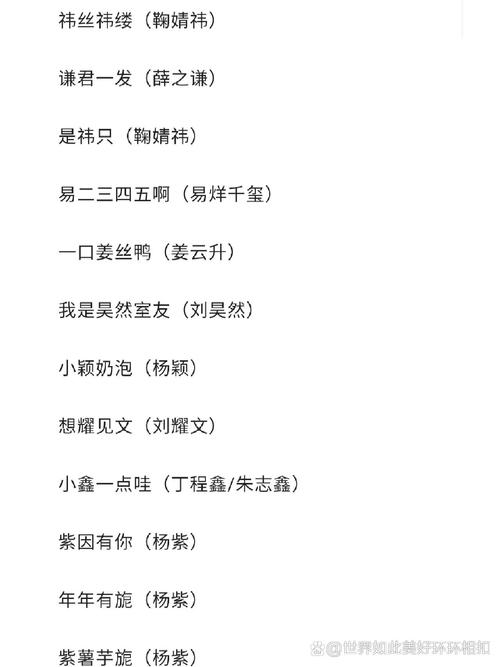 如何生成世界级明星的昵称或艺名？