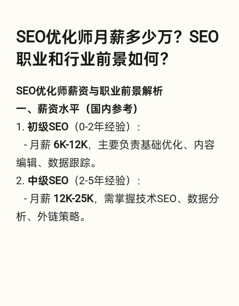SEO优化师月薪过万真的普遍吗？